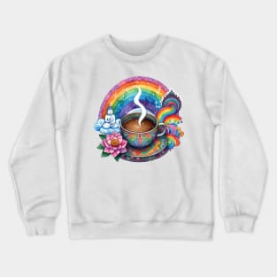 Coffee with a Rainbow Chaser Crewneck Sweatshirt